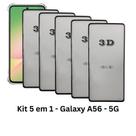 5UN Película Protetora Tela Frontal de Vidro 3D para Samsung Galaxy A56 5G