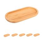 5un petisqueira oval tábua bambu 31,5cm bandeja frios 5un petisqueira oval tábua bambu 31,5cm bandeja frios