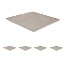 5un Petisqueira prato quadrado 24x24cm fundo cinza 5un Petisqueira prato quadrado 24x24cm fundo cinza