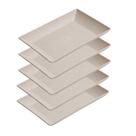 5un Petisqueira travessa Retangular 24cm Bege 5un Petisqueira travessa Retangular 24cm Bege