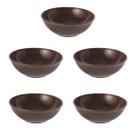 5un Tigela bowl 700ml salada petiscos Marrom Escuro 17cm