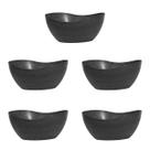 5un Tigela saladeira bowl oval 1,9lt preto 5un Tigela saladeira bowl oval 1,9lt preto