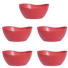 5un Tigela saladeira bowl oval servir 1,9lt vermelho 5un Tigela saladeira bowl oval servir 1,9lt vermelho