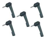 5x Alavanca Cabo Plástico Nylon Trava Macho M6X50mm passo 1 5x Alavanca Cabo Plástico Nylon Trava Macho M6X50mm passo 1