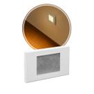 5X Balizador Embutir Parede Escada Caixa 4x2 BRANCO ST1314