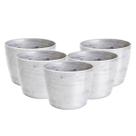 5X Cachepô Elegance Redondo 00 (0,4L) Branco NUTRIPLAN