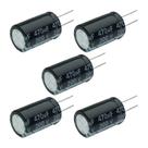 5x Capacitor Eletrolítico 470uf x 200v 105º Kit c/ 5 Peças
