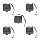 5x Capacitor Partida 18uf - 250v P/ Motor Portão - Quadrado