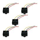 5x Capacitor Partida 1uf+2uf - 250v P/ Ventilador - Quadrado