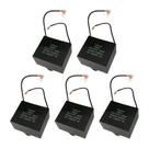 5x Capacitor Partida 20uf - 440v P/ Motor Portão - Quadrado