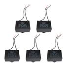 5x Capacitor Partida 25uf - 250v P/ Motor Portão - Quadrado