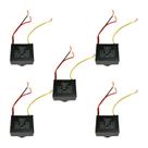 5x Capacitor Partida 3 Fios 4uf + 6uf - 250v - Quadrado