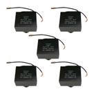 5x Capacitor Partida 30uf - 250v P/ Motor Portão - Quadrado