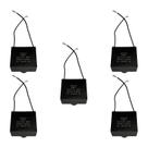 5x Capacitor Partida 35uf - 250v P/ Motor Portão - Quadrado
