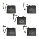 5x Capacitor Partida 40uf - 250v P/ Motor Portão - Quadrado