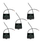 5x Capacitor Partida 8uf - 450v P/ Ventilador - Quadrado