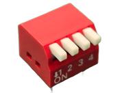 5x Chave Dip Switch 4 Vias 90 Vm