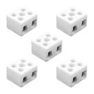 5x Conector Bipolar Cerâmica Cabo 16mm 30a 250v P/ Chuveiro