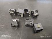 5x Conector Rj45 Femea 8 Vias 90 8p8t 9631-8814-lf