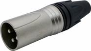 5x Conector Xlr Macho Niquelado Q-284 Csr Linha Profissional