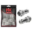 5x Conjunto Plug Conector Mike Kit Macho E Fêmea 2 Pinos
