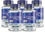 5x Dimagnésio Malato Triplo (Malato, Quelato e Cloreto de Magnésio P.A) 60 Caps de 500mg Tuttiflora