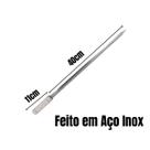 5x Espeto Espada Inox 40cm Cabo Revestido Alumínio Churrasc 5x Espeto Espada Inox 40cm Cabo Revestido Alumínio Churrasc