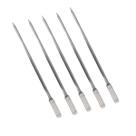 5x Espeto Espada Inox 60cm Cabo Revestido Alumínio Churrasc