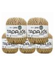 5X Fio de Juta Castanhal Tapajós Natural 200g 166m Macramê Crochê Sustentável Decoração Brindes Artesanato