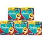 5x Fralda Descartável Pampers Supersequinha XXG 66 Un