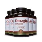 5x oleo de avestruz 90caps 1.000mg strut omega 3 6 7 9