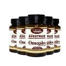 5x oleo de avestruz strut original omega 3 6 7 9