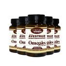 5x oleo de avestruz strut original omega 3 6 7 9 hf suplements
