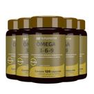5x OMEGA 3 6 9 PEIXE BORRAGEM E LINHACA HF SUPLEMENTOS 120CAPS