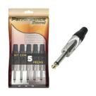 5x Plug P10 Mono Premium Profissional Série Soft Gold