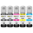 5x Tinta 544 Compatível Epson L3160 L3260 L1110 L1210 L3560
