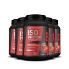 5x Whey Isolado Protein Morango 900g Hf Suplementos