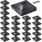 5x5 postes Sideinlar Black Waterproof, pacote com 24