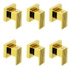6 Acabamento Registro Quadrado Padrão Deca Dourado Barcelona 6 Acabamento Registro Quadrado Padrão Deca Dourado Barcelona