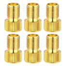 6 Adaptadores Valvula Presta Bico Fino P/ Grosso Pneu Bike