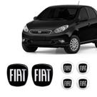 6 Adesivos Emblema Fiat Preto Grand Siena 2012 Até 2019 6 Adesivos Emblema Fiat Preto Grand Siena 2012 Até 2019