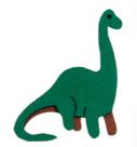 6 Apliques Dinossauro Pescoço Braquiossauro EVA 5 cm Vivarte - Inspire sua Festa Loja