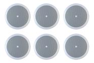 6 Arandela Som Ambiente Jbl Selenium 6fr2r P/ Gesso Redonda