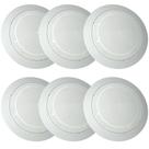 6 Arandelas Branca Para Caixas Acústicas 6 Polegadas Embutir Forro Gesso Teto Som Ambiente Música Tela Redonda 6 Pol