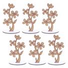 6 Árvores Decorativa de Mesa Provençal Linha Premium - Mdf Branco 6 Árvores Decorativa de Mesa Provençal Linha Premium - Mdf Branco