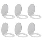 6 Assentos Sanitário Oval Branco Almofadado Tigre 26910510