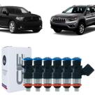 6 bicos injetores durango caravan cherokee 3.6 0280158233