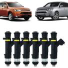 6 bicos injetores mitsubishi outlander v6 1465a414 6 bicos injetores mitsubishi outlander v6 1465a414