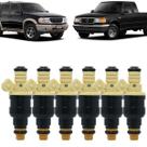 6 bicos injetores ranger explorer mustang 4.0 5.0 0280150972