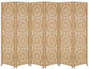 6 Biombo Sanfonado Com Rodinhas E Dobradiças Folha Painel Mdf Cru Divisor Divisória Separador De Ambiente Vários Modelos